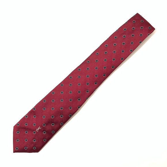 Yves Saint Laurent Other - Yves Saint Laurent Red with Black Silk Tie